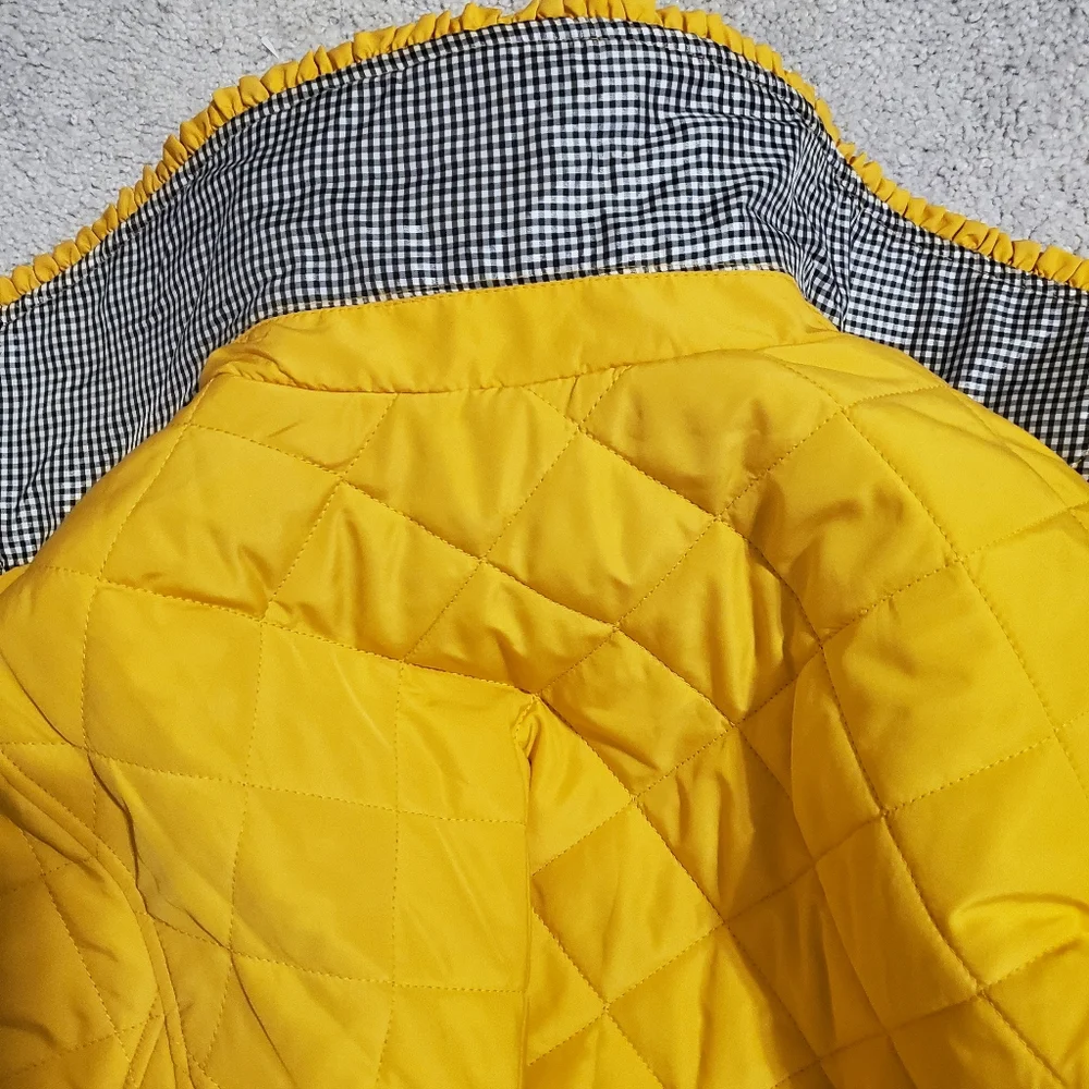 CROWN & IVY Women's Gold Quilted  Jacket  Lightweight Puffer GOLD Size ( XL) - Picture 5 of 8